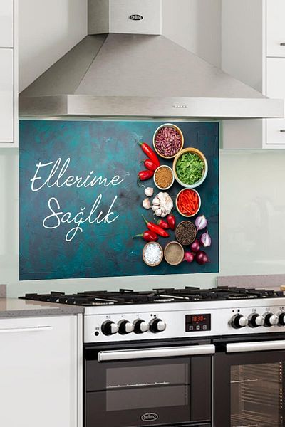 MSticker Autocolant pentru plita de bucatarie cu laminare in spate 60x70cm