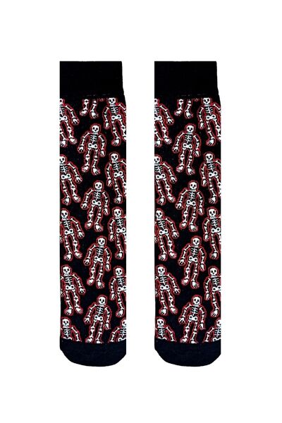 ZEYZEY MONKEY Set of 3 Skeleton Skull Pattern Socks