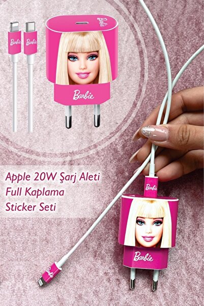 MSticker 20w Uyumlu Şarj Aleti Kaplaması - Temalı Full Kaplama 5 Parça