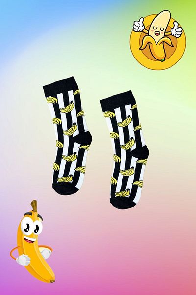 ZEYZEY MONKEY Комплект от 4 унисекс сладки детски чорапи с плодови шарки