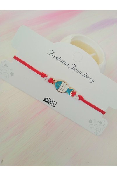 nasclaycollection gift child friend friend fish bracelet red color