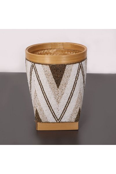 Mylamp ΒΑΣΙΛΙΚΟ Μπαλί με χάντρες & μπαμπού 27Χ20,5 εκ