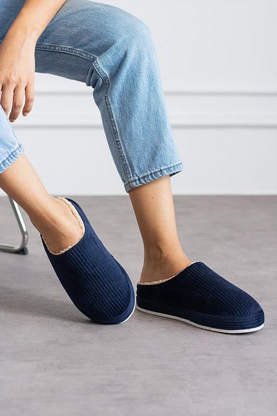 Moda Frato Modafrato Unisex βελούδινες παντόφλες εσωτερικού χώρου - Χειμερινές γυναικείες/ανδρικές παντόφλες