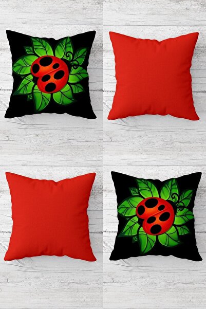 Fortuna Сонечко і листок Подушка з потайною блискавкою Набір чохлів для подушок (4 шт.)