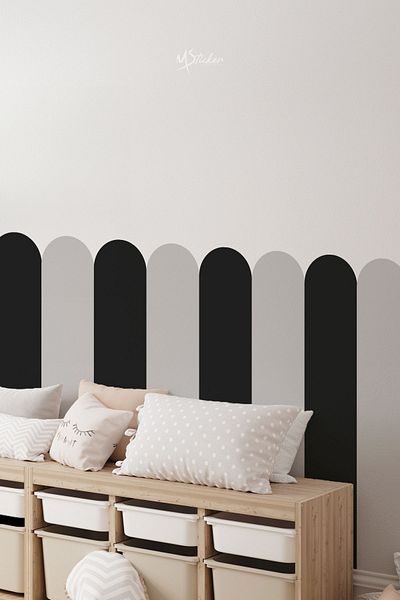 MSticker Διακοσμητικό αυτοκόλλητο με επικάλυψη με φύλλο ταπετσαρίας, διαγράψιμο 64x112cm