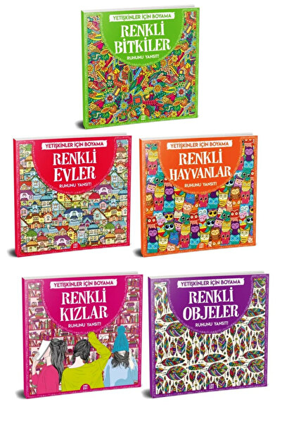 dokuzyayinlari Yetişkinler Için Boyama Seti 5’lı - - Gizem Ulaş Kitabı