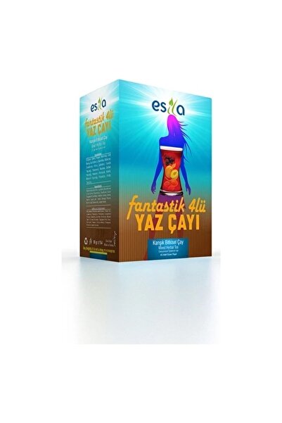 ESİLA Fantastik Dörtlü 4’lü Yaz Çayı 45’li Süzen Poşet 1 Paket Çayı Hacıoğlu ...