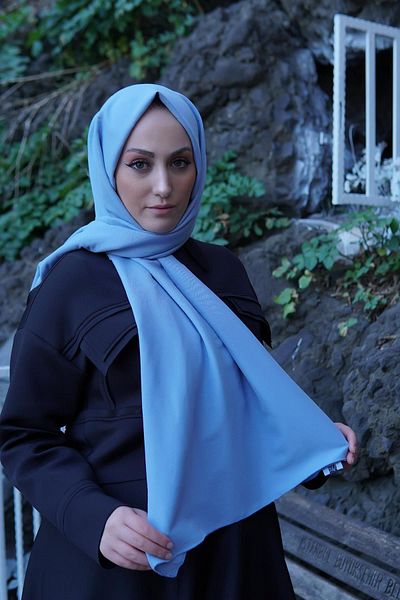 SAYRA Light Blue Shawl Women's Jazz Shawl - Syr001