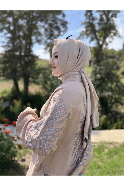 Orfeo Negro BEJ İŞLEME DETAYLI CEKET