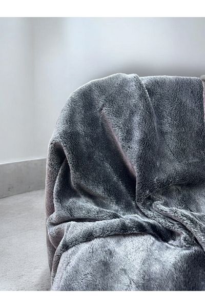 PLUSH STUDIO Eskimo Lutur - 800 gr Α Ποιότητας Ασπρόμαυρο Λευκασμένο Ύφασμα 100x150cm