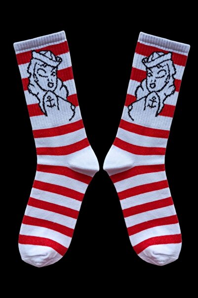 ZEYZEY MONKEY Women's Figured Striped Sports Socks
