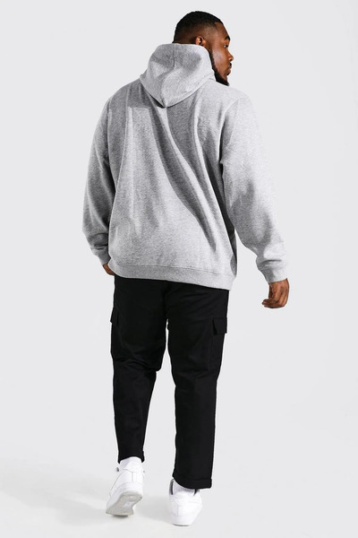 KAWEAR Man Printed Oversize Hooded Sweatshirt - Oversize, 3 Thread