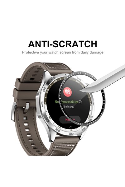 Fibaks Huawei Gt4 46mm - Black Curved Compatible Watch Screen Protector