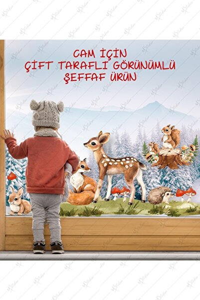 MSticker Ormanda Ceylan Ve Arkadaşları Sticker Seti Çocuk Bebek Odası Sticker...