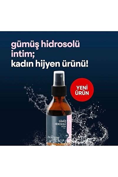 the base less is more Gümüş Hidrosolü Intim Kadın Hijyen Losyonu 100 ml Sprey