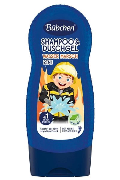 Bübchen Wasser Marsc 2 in 1 Shampoo% Shower Gel 230ml With Age 3