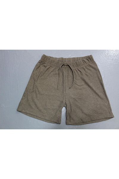 Org Marka Store FLEUR Waist Elastic Sus Laced Pocketless Combed Cotton Short
