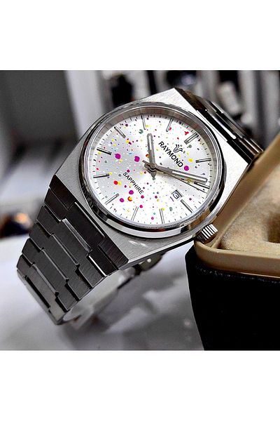 Raymond Men's Steel Wristwatch - Sapphire Glass Special Design
