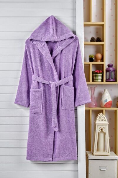 OYALI cu glugă Halat de baie Lux pentru bărbați, femei, din bumbac moale, antialergic, set de familie
