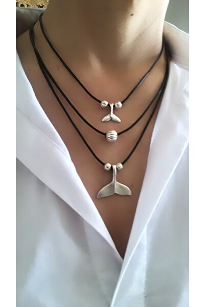 by özllem Katlı Tasarım Balina Kuyruğu Kolye