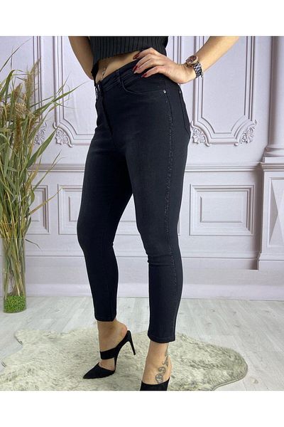 Org Marka Store Bolinto Side High Waist 5 Pocket Skinny Paca Trousers with Chain
