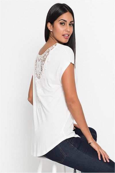 Org Marka Store Bodyflirt Wide Collar Mini Sleeve Back V Lace