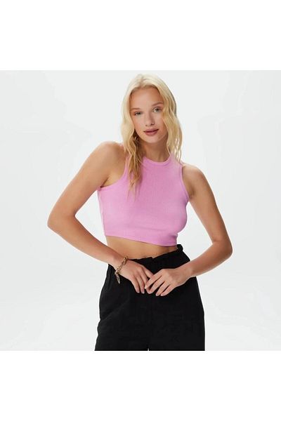 ONLY 15282771 - Φυλλωτό ύφασμα Crop Body, 0 γιακά Αμάνικο