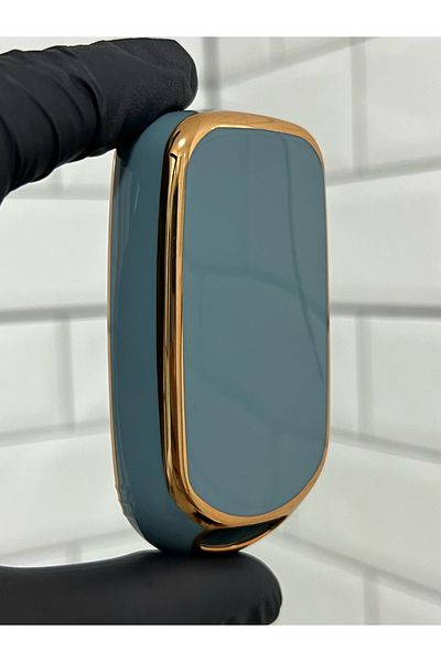 BARKAS ELEKTRONİK Fiat Egea - Gray Gold Nano Key Case with Switchblade