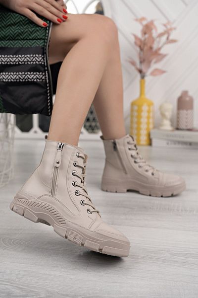 SUİNS SHOES Karina Γυναικείες Μπότες Αθλητικές Μπότες με φερμουάρ με κορδόνια