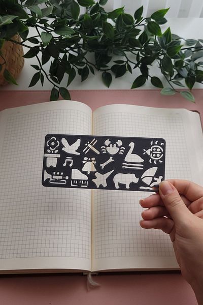 Karmelom Studio Montessori Bullet Journal Template - Ruler 3