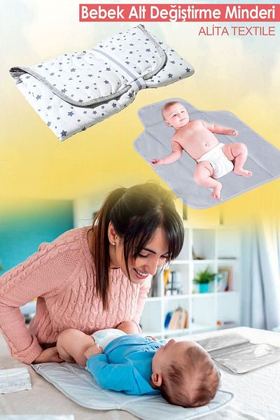 ALİTA TEXTILE Liquid-Proof Quilting Mat for Baby Care - Diaper Cover and Changing Mat