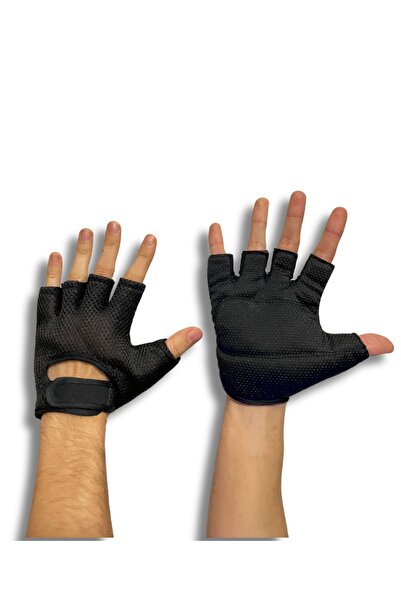 DSport Fitness Ağırlık Eldiveni Siyah Sporcu Fitness Eldiveni Ağirlik Eldiveni