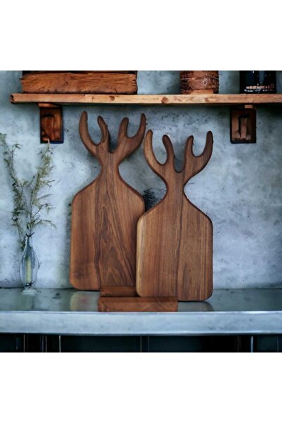 KOYMENWOODS مجموعة ألواح تقطيع من خشب الجوز مكونة من 3 قطع مع حامل