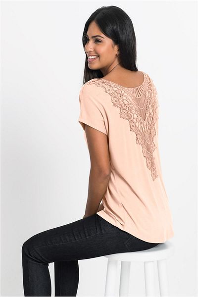 Org Marka Store Bodyflirt Wide Collar Mini Sleeve Back V Lace