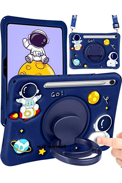 m.tk moveteck Galaxy Tab S9 Fe/s10 Fe 10.9 Inç Uyumlu Kedi Kılıfı Askılı Stan...