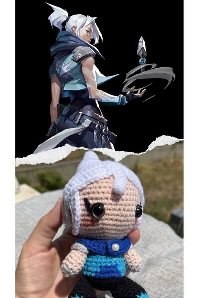 KayNal Valorant Ajanı Örgü Oyuncak Amigurumi