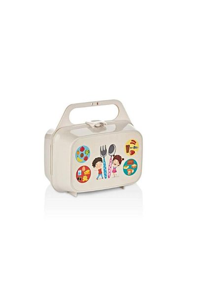 BuNeBox Portable Patterned Lunchbox - 4 Compartment Lunch Box and Food Storage Container