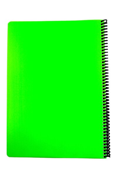 Mynote Flex A4 80 Sheets Unlined Spiral Neon Cover Plastic Notebook