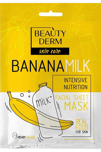 BEAUTY DERM Beautyderm Facial Care Fabric Mask 5 Pieces Weekly Care Set
