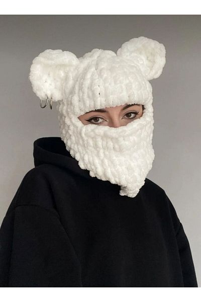 AidaAstrid Snow Mask Hat Puffy Beanie Ski&Snowboard Balaclava