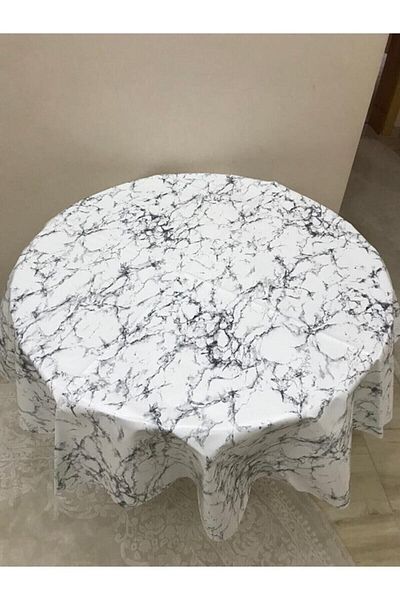 EFEMHOME 140cm Imported Pvc Round Tablecloth - Oilcloth Erasable and Stain Resistant