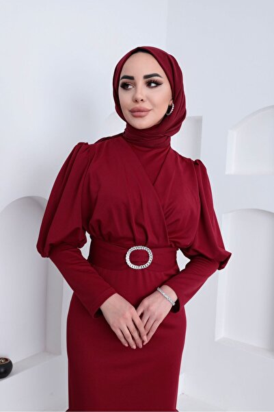 moda zeynaa ÇAPRAZ SUKUBA TESETTÜR ELBİSE