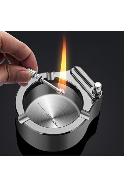 Genel Markalar Kibrit Çakmaklı Benzinli Küllük İsim yazılabilir Lüx Ürün