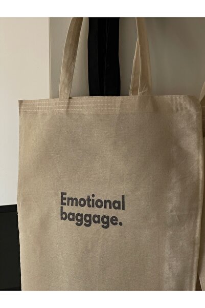 redame Emotional Baggage Minimalist Cloth Bag Tote Bag with Written Slogan