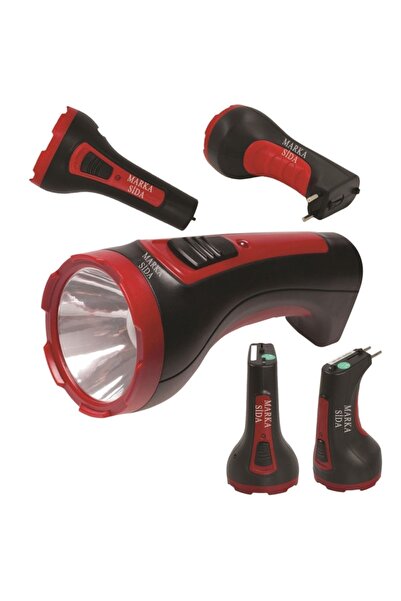 Calido Elektronik 3 Watt Şarjlı El Feneri Uzak Menzil Led Lamba El Projektörü...