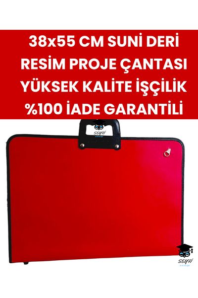 SEYFİKİRTASİYE 38x55 Cm Cuni Leather - High Quality Workmanship Picture Project Bag, 100% Return