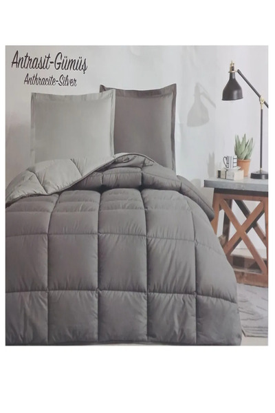 Özdilek Colourist Çift Kişilik Yatak Seti Gümüş Antrasit