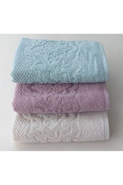 EMİLLİE DAMASK 3 - 50x90 cm Towel Set