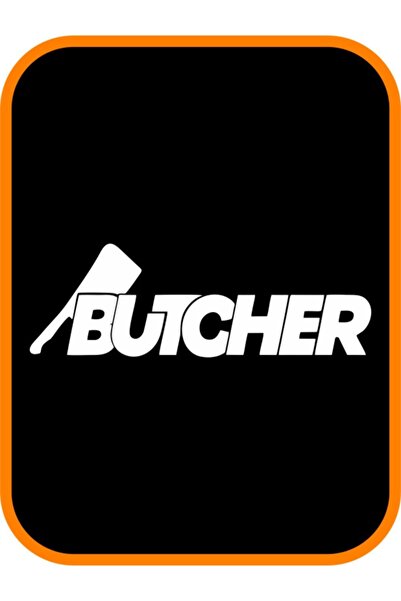 EYBA STİCKER White ''butcher - Butcher'' 20x7 Cm Auto Sticker Motor Sticker