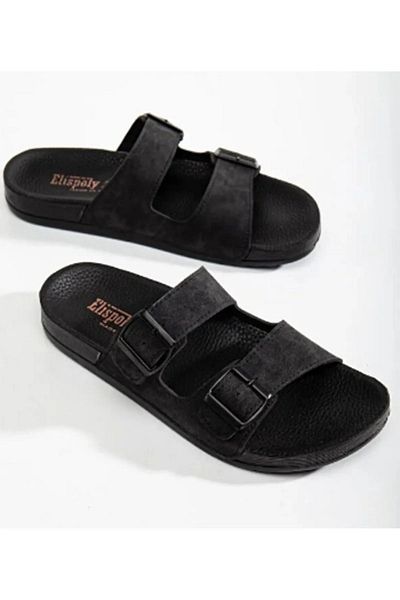 ALTUVATEKS Men's Double Buckle Antibacterial Slippers - 100% for Beach and Daily Use